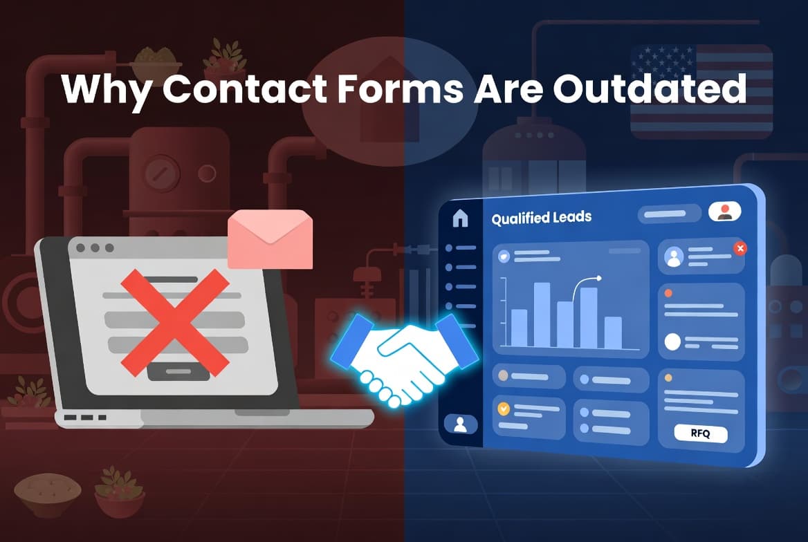 Why Contact Forms Are Outdated: How Manufacturers Get More Qualified Customers in 2026